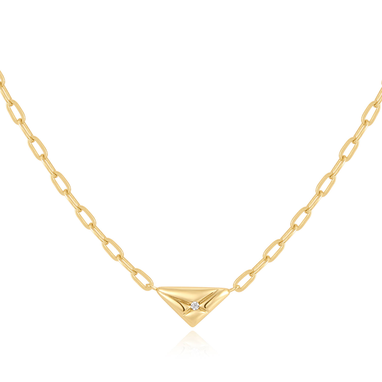  Sunshine Chaser - Silver / 14kt GP - Zirconia - 45cm